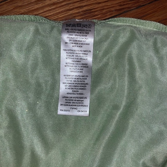 Mineral green sequin midi dress - Picture 3 of 3